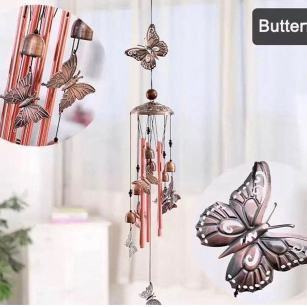 Butterfly Bronze Wind Chimes